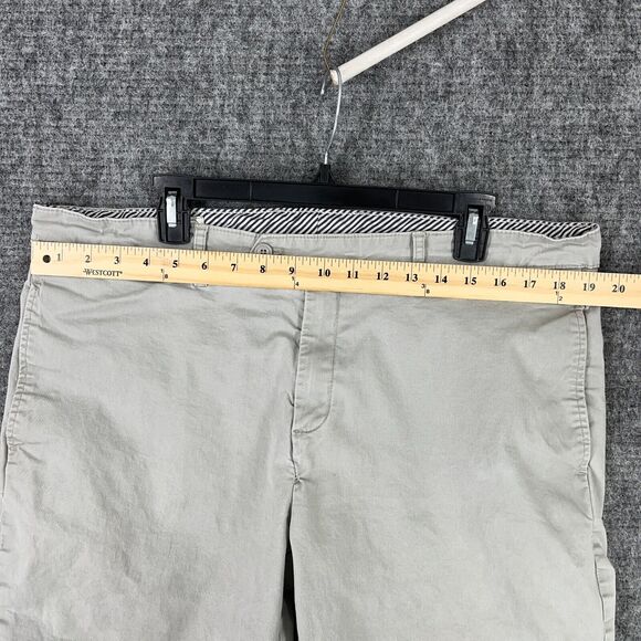 Southern Pines Shorts Mens 38 Gray 9" Inseam Stretch Chino Preppy Club Broken In - Picture 6 of 8
